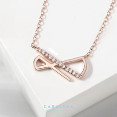 Dây Chuyền Bạc 925 Vô Cực Cách Điệu Đính Đá Hàn Quốc Elegant Lines - VYN20