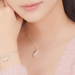 Dây Chuyền Bạc 925 Hình Gấu Dễ Thương Đính Đá Pretty Bear - VYN56