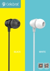 Tai nghe Earphone Celebrat G4 chân cắm tròn 3.5mm, hàng chính hãng