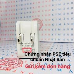 Củ sạc xuất Nhật 2.4A KFLY ( JHX-AC1908) chứng nhận PSE tiêu chuẩn Nhật Bản, dùng thử 30 ngày, bảo hành chính hãng 1 năm