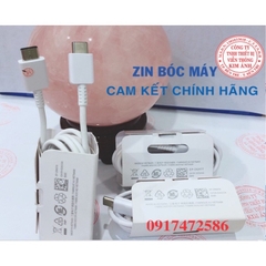 BỘ SẠC NHANH SAMSUNG ZIN BÓC MÁY 25W DÀNH CHO SS NOTE 10, S10Plus- Chính Hãng, bảo hành 12 tháng