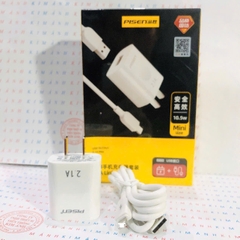 Bộ sạc Pisen C134 chân IOS, dòng điện 2.1A, 10.5W, Hàng chính hãng nội địa có chứng nhận tiêu chuẩn an toàn thiết bị