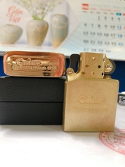 Bật lửa Chief đồng nguyên chất đính hình con Rồng bao quanh màu đen bóng