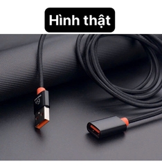 Cáp mở rộng USB 3.0, 2.0 nối dài đầu đực sang đầu cái, dây bện dài 1.5 mét, hiệu Li-Top chính hãng