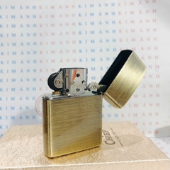 Bật lửa, hộp quẹt CHIEF chủ đề Đồng hồ bỏ túi vân gỗ, Kim Ánh nhập hàng chính hãng vỏ bằng đồng