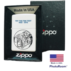 Bật lửa Zippo Mỹ sơn tĩnh điện TRY THE FAN TEST 1932-2012, Hàng chính hãng