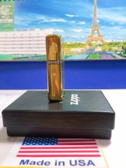 Bật lửa Zippo Mỹ High Polished Brass chủ đề Cô Gái Nhật