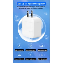 Củ sạc xuất Nhật 2.4A KFLY ( JHX-AC1908) chứng nhận PSE tiêu chuẩn Nhật Bản, dùng thử 30 ngày, bảo hành chính hãng 1 năm