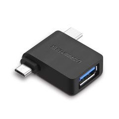 UGREEN 2 in 1 Adapter Micro USB Male + USB Type C Male to USB 3.0 Female 30453