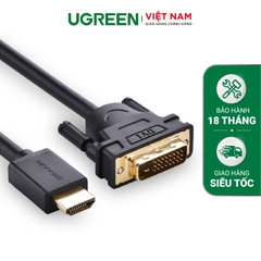 Cáp chuyển HDMI ra DVI  UGREEN cable HD106