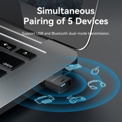 USB Bluetooth VENTION NAH (Bluetooth v5.3, Kết Nối Cùng Lúc 5 Thiết Bị, 24bit/192kHz)