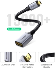 Đầu chuyển hình ảnh UGREEN Micro HDMI Male to HDMI Female Adapter Cable