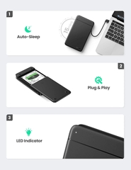 UGREEN 2.5-inch SATA Hard Drive Enclosure with Micro USB to USB-A Cable US221