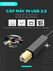 UGREEN USB 2.0 AM to BM Print Cable