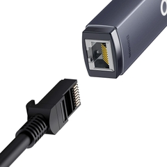 Hub Chuyển Đổi Kết Nối USB/ Type C to LAN RJ-45 Baseus Lite Series Ethernet Adapter (100Mbps/1000Mbps, Aluminum Alloy, USB/ Type C to LAN Port)