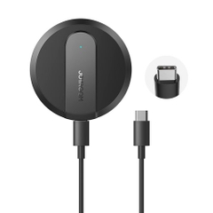 Đế sạc không dây Joyroom A28 15W ultra-thin magnetic wireless fast charger Black