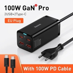 Cóc Sạc Nhanh Baseus 100W / 65W GaN3 Pro Desktop Fast Charger 4 in 1