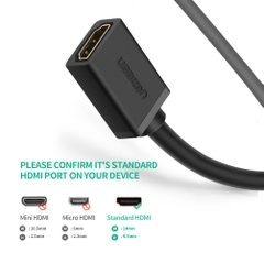 Dây HDMI UGREEN nối dài 2.0 Male to Female Cable HD107