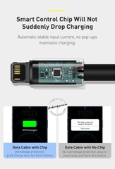 Cáp sạc 2.4A, siêu bền Baseus Tungsten Gold USB to Lightning dùng iPhone/iPad