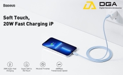 Cáp sạc nhanh C to Lightning 20W cho iPhone 12/13 Baseus Jelly Liquid Silica Gel Fast Charging Data Cable