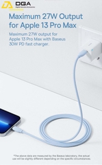 Cáp sạc nhanh C to Lightning 20W cho iPhone 12/13 Baseus Jelly Liquid Silica Gel Fast Charging Data Cable