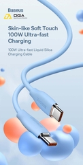 Cáp Sạc Nhanh Type C to Type C 100W Baseus Jelly Liquid Silica Gel Fast Charging Data Cable