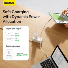 Cóc Sạc Nhanh Baseus GaN2 Lite Quick Charger 65W