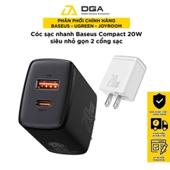 Cóc sạc nhanh siêu nhỏ gọn Baseus Compact Quick Charger 20W