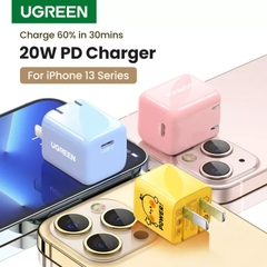 Cóc sạc nhanh UGREEN Type C Fast Charger 20W CD249 chân xếp