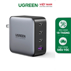Củ sạc UGREEN Nexode 100W 4-Port PD GaN CD226 dành cho laptop, điện thoại