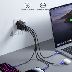 Cóc sạc Joyroom GaN Ultra TCG02 67W kèm dây sạc 100W C to C