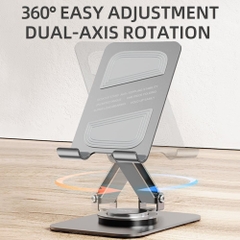 Đế Giữ Điện Thoại ROCK SPACE Metal Rotatable Desktop Mobile Phone Holder