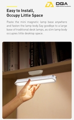 Đèn treo đế hít nam châm Baseus Magnetic Stepless Dimming Charging Desk Lamp Pro chống mỏi mắt - Tặng kèm đế đèn
