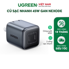 UGREEN Nexode 45W Dual USB-C PD GaN Fast Charger