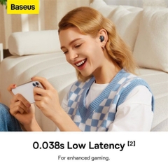 Tai nghe Chống Ồn Bluetooth Baseus Bowie WM05 True Wireless Earphones creamy