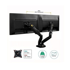 Giá treo màn hình đôi đỡ được 2 màn hình North Bayou F160