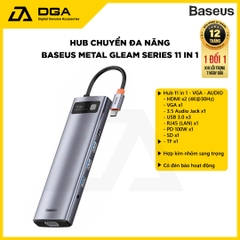 Hub chuyển đổi đa năng Baseus Metal Gleam Series Multifunctional Docking Station