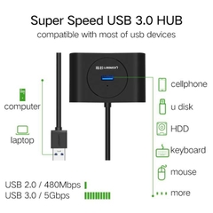Hub mở rộng Ugreen USB 3.0 4 cổng CR113