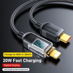 Cáp sạc Joyroom S-CL020A4 20W Type-C to Lightning Digital Display Fast Charging Data Cable 1.2m-Black