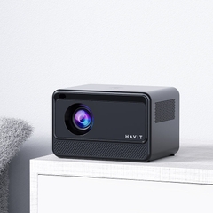 Máy chiếu mini HAVIT PJ211 PRO ánh sáng 5000 + 180 ANSI lumens độ phân giải 4K , screen size 32-150inch