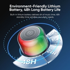 Joyroom JR-ML03 Transparent RGB Wireless Speaker-black