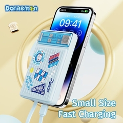 Pin Dự Phòng Không Dây ROCK SPACE Doraemon P92 Dual PD20W Travel Series (10000mAh, Tích Hợp MagSafe, Doraemon Authentic Licensed)