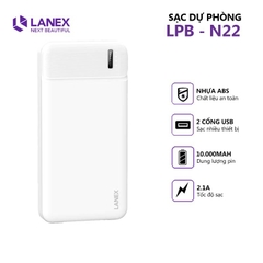 Pin sạc dự phòng Lanex N22