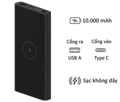Sạc dự phòng Xiaomi 10000mAh Mi Wireless Power Bank Essential