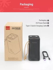 Pin sạc dự phòng YOOBAO 50000 mAh H5 sạc nhanh PD 22.5W