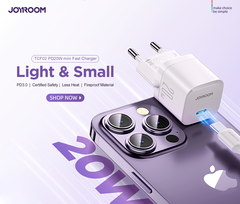 Cóc sạc Joyroom 20W TCF02 PD mini Charger-Black EU