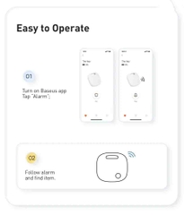 Tag Bluetooth Chống Thất Lạc Baseus T2 Pro Smart Device Tracker