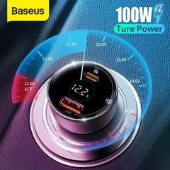 Tẩu sạc công suất cao 100W Superme Digital Display PPS Dual Quick Charger Car Charger