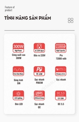 Trạm pin sạc dự phòng 72000mAh Yoobao EN300WLPD PD 65W 220V/300W