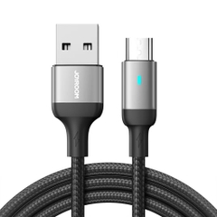 Cáp sạc Joyroom S-UM018A10 Extraordinary Series 2.4A USB-A to Micro Fast Charging Data Cable 1.2m-Black